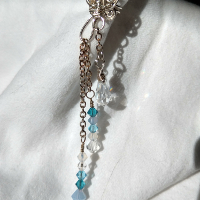 Image: " One of a Kind Elaborate Dangle Cuff in Ice "