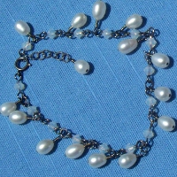 Image: Antiqued Opal and Freshwater Pearl