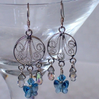 Image: Aquamarine Butterfly Chandeliers