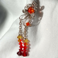 " One of a Kind Elaborate Fiery Earcuff " Image: " One of a Kind Elaborate Fiery Earcuff "