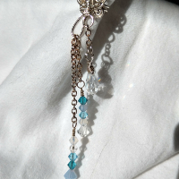 " One of a Kind Elaborate Dangle Cuff in Ice " Image: " One of a Kind Elaborate Dangle Cuff in Ice "